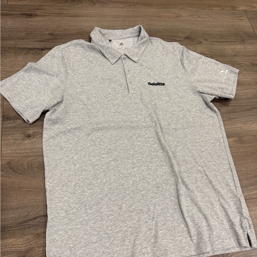 Adidas Light Gray Polo Shirt